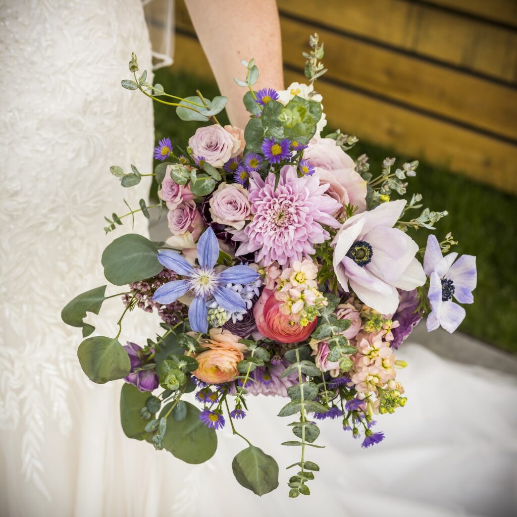 garden-bridal-bouquet-gorgeous-stunning-unique-wedding-roses-anemone-lavender-spring-fairfield-county-westchester-county-new-york-city