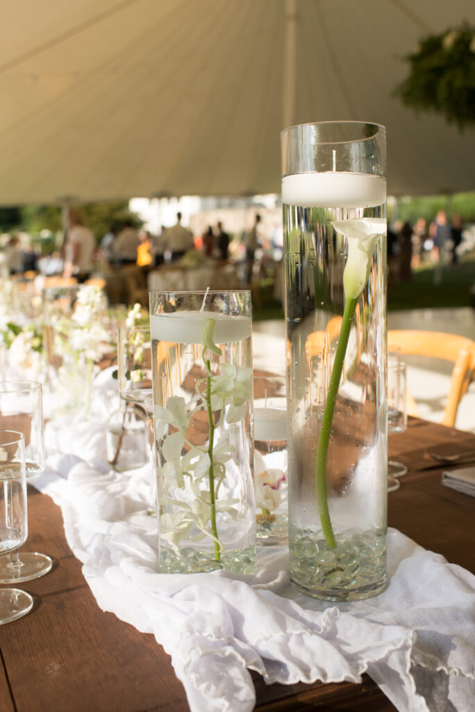 submerged-flowers-romantic-garden-wedding-beautiful-unique-florals-design-submerged-flowers-bud-vases-chuppah-green-white-new-canaan-connecticut-westchester-county-new-york-city-candlelight